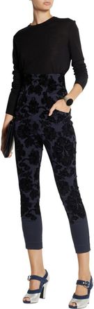 Toga Archives Flocked Velvet Skinny Pants Size XS