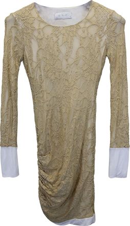 A.L.C. A. L.C. Lace Dress in Nude Cotton
