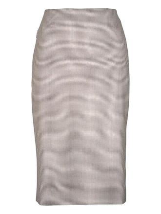 Akris checked midi skirt - Toni neutri