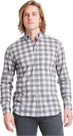 Traiano Camicia Botton Down Radical Fit - Heren - Casual Overhemden - Grijs - L - Polyester - Overhemden