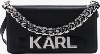 Karl Lagerfeld Phone case with frontal metal logo - KARL LAGERFELD - gender_Woman