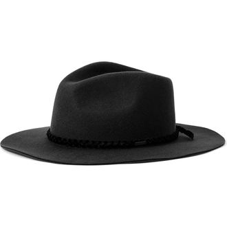 Brixton Messer Western Fedora in Black at Nordstrom Rack, Size Small