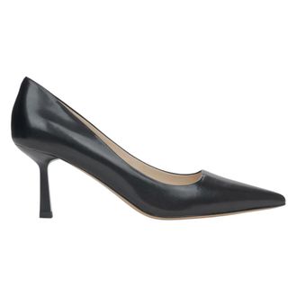 Estro & Luminara Schoenen, Dames, Zwart, 39 EU, Leer, Pumps met puntige neus
