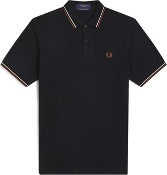 Fred Perry Polo Reissues Original Twin Tipped - - Tops - Uomo - Nero - S