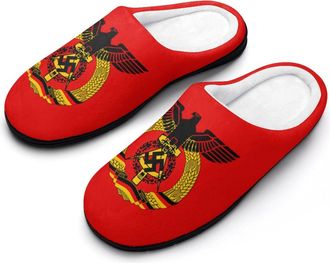 Generic Coat Of Arms Of Germany Funny Mens Slippers Cotton Warm House Shoes Memory Foam Sandals Print Size 7-14