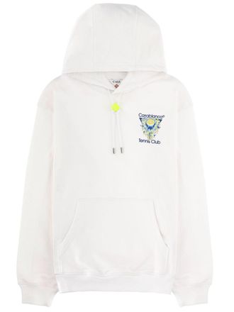 Casablanca Neutrals Tennis Club Icon Cotton Hoodie