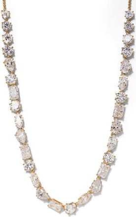Nadri Beatrix Mixed Cubic Zirconia Necklace in Gold at Nordstrom