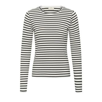 Kaffe Maglia a Maniche Lunghe - - Tops - Donna - Multicolore - M