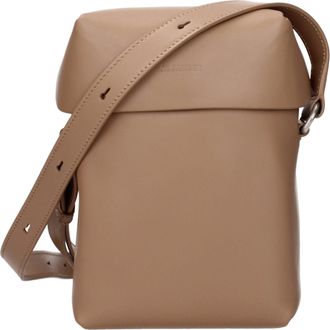 Jil Sander Brown Leather Crossbody Womens Bag