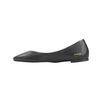 Jacquemus Schoenen, Dames, Zwart, 39 EU, Leer, Ovalo Ballerinas