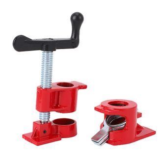 OEM Abrazaderas Para Tuber&iacute;as Estilo H, Dispositivo De Liberaci&oacute;n R&aacute;pida, 4 Juegos, Para Tuber&iacute;as Roscadas De 3/4, Abrazaderas De Madera Con Manivela, Hie