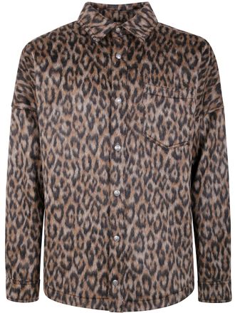 Palm Angels Classic Logo Animalier Overshirt