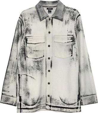 Avant Toi Camicia con stampa astratta - Grigio