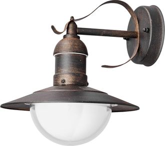 Lindby Lindby - L&aacute;mpara De Pared Led Exterior clea En Cobre Acero
