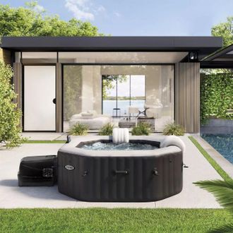 Intex Vasca Idromassaggio Gonfiabile Jet & Bubble Deluxe 4 Posti
