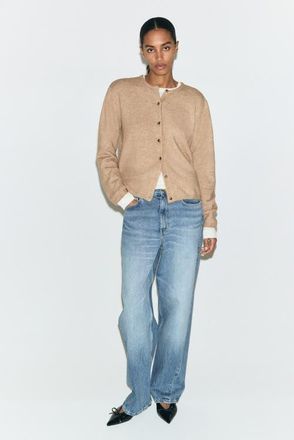 H&M Loose-fit Cardigan in Beige Melange at Nordstrom, Size Xx-Large