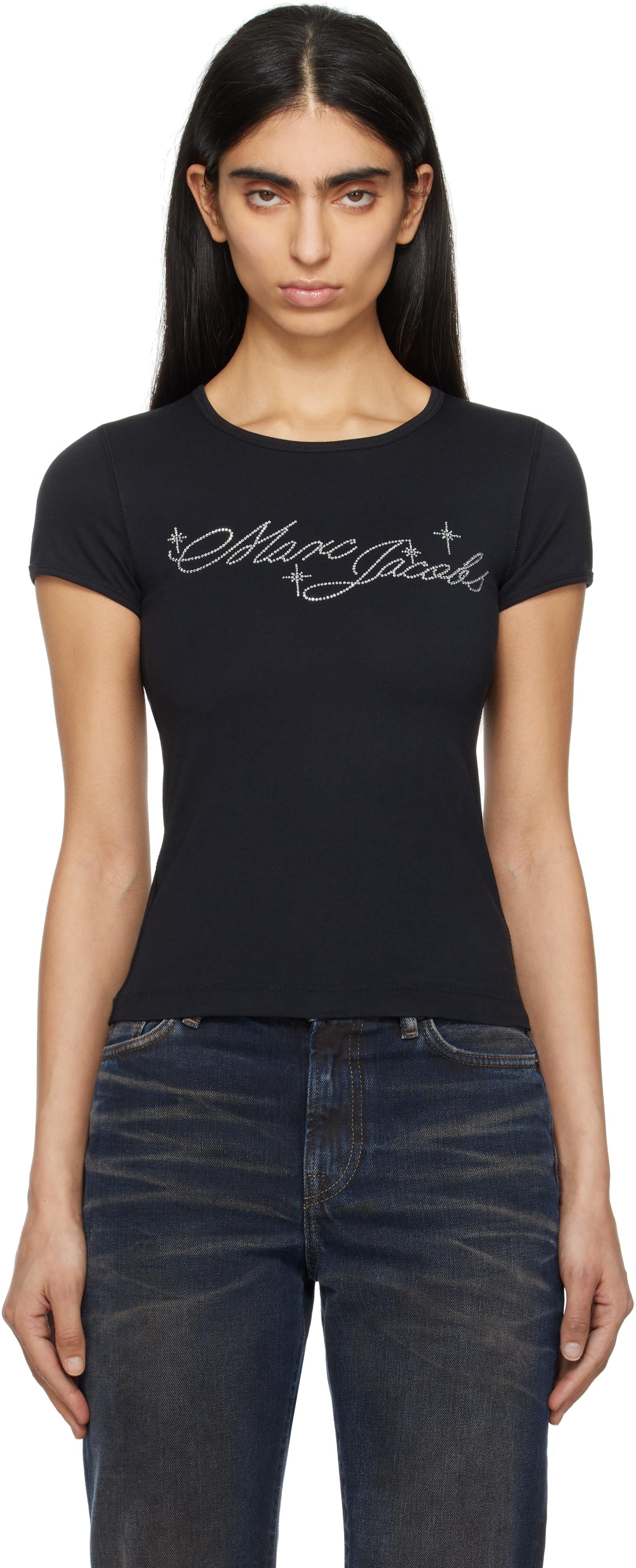 【関税込み】Cloe Hc Skull Strass T-Shirt - Zadig & Voltaire Cloe Hc Skull Strass T-Shirt - Zadig & Voltaire - Cotton - Black