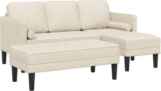 vidaXL Vidaxl - Sofa Set 2 pcs Linen 173 x 131 x 67 cm Fabric
