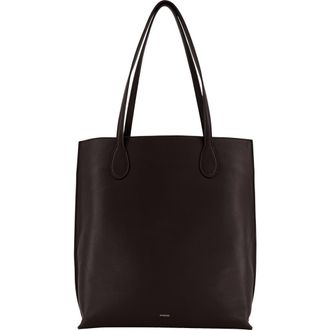 Vince Athene Leather Tote in Cacao at Nordstrom