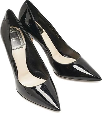 Dior 100 mm leren pumps met puntige neus - Zwart