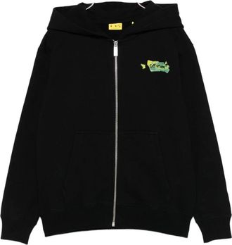 Off-white Kids Sweatshirts, male, Black, 10 Y, Trendy Black & Sky Blue Sweatshirt