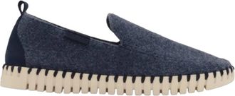 Ilse Jacobsen Womens Tulip Felt Loafer In Dark Indigo