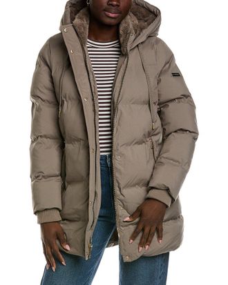 Shelli Segal Stretch Welding Tech Straight Jacket