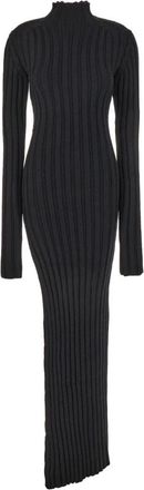 Ann Demeulemeester Stijlvolle Maglieria Trui - Dames - Maxi kleedjes - Zwart - S - Kleedjes