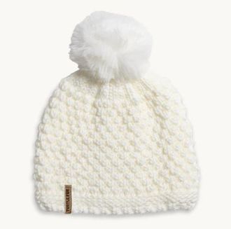 Turtle Fur Snowfall Pom Slouch Beanie in White at Nordstrom