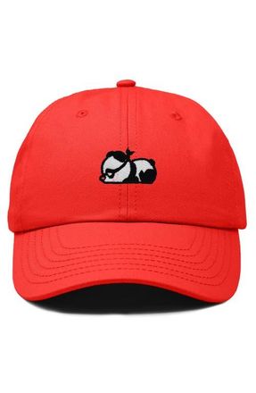 Dalix Pandit Panda Dad Cap in Red at Nordstrom