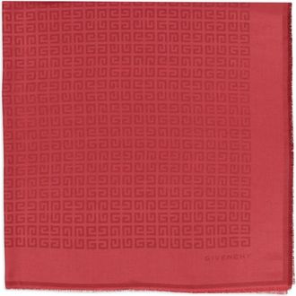 Givenchy Sciarpa con stampa 4G - Rosso