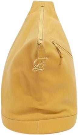 Loewe Pre-owned Leren Schoudertas - Dames - Vintage Schoudertas - Geel - ONE Size - Leer - Vintage