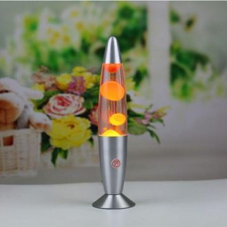 OEM L&aacute;mpara De Lava Naranja Futurista Con Interruptor - L&aacute;mpara De Mesa Crezuo-crezuo