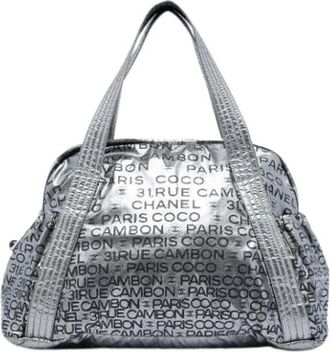 Chanel Pre-owned Vintage Tote - Dames - Vintage Shopper - Grijs - ONE Size - Vintage