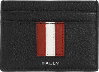 Bally Zwarte Leren Kaarthouder Portemonnee - Heren - Portefeuilles - Zwart - ONE Size - Leer - Accessoires