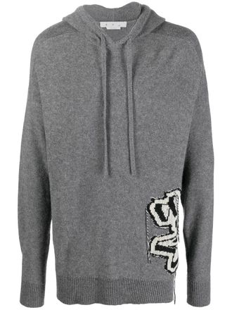 Off-white Felpa con cappuccio - Grigio