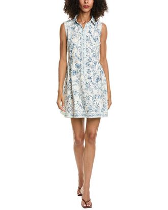 Max Studio Sleeveless Button Front Short T-Shirt Dress