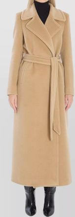 Tagliatore maxi coat with belt loops and pockets