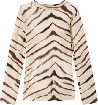 Isabel Marant Camiseta Zakane - Tops - Mujer - Beige - M