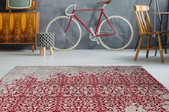 Calo Deluxe Teppich »Rossa 660« rechteckig 5 mm Höhe Vintage Optik, Wohnzimmer