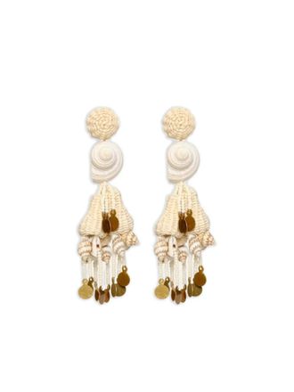 Johanna Ortiz Serenade In Swim shell-detail drop earrings - Gold