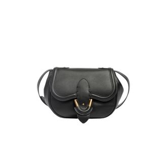 Coccinelle Blake Foldover Top Crossbody Tas - Dames - Schoudertassen - Zwart - ONE Size - Leer - Tassen