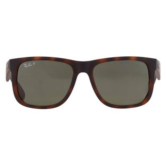 Ray-Ban Justin Dark Green Square Mens Sunglasses RB4165 865/9A 55