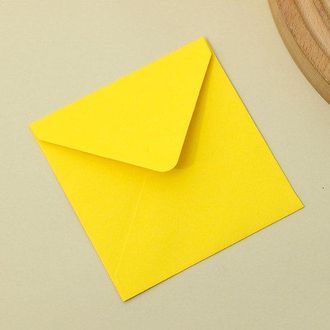 OEM Paquete De 50 Sobres Cuadrados De Colores, Dise&ntilde;o Sencillo, Sobres Multiusos, Papeler&iacute;a Creativa, Azul Real Claro, 12,5 X 12,5 Cm