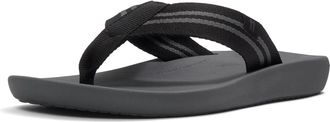FitFlop Fitflop iQushion Polyester Heren Zwart/Charcoal Slippers