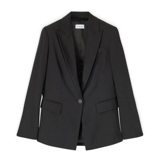 Motivi Enkelrijige Cady Blazer - Dames - Jassen - Zwart - Maat: S Leer