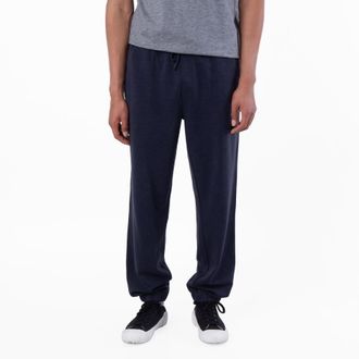 HUGO BOSS Mens Dark Blue Regular-Fit Tracksuit Bottoms, Size X-Large