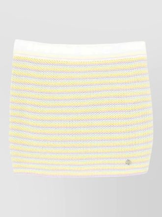 Casablanca bourgeois stripe mini skirt textured design