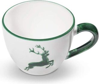 Gmundner Keramik Taza De T&eacute; Gmundner Keramik Green Stag Maxima Con Platillo