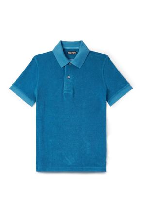 Tom Ford Slim-Fit Cotton-Blend Terry Polo Shirt